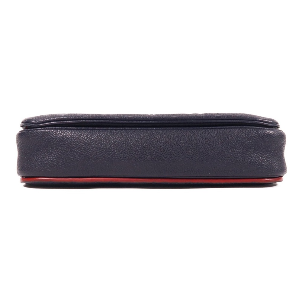 ✨🛍️ Louis Vuitton Navy Blue Empreinte Leather Pochette Métis - Picture 4 of 8